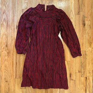 Clare V Red and Black Striped Top